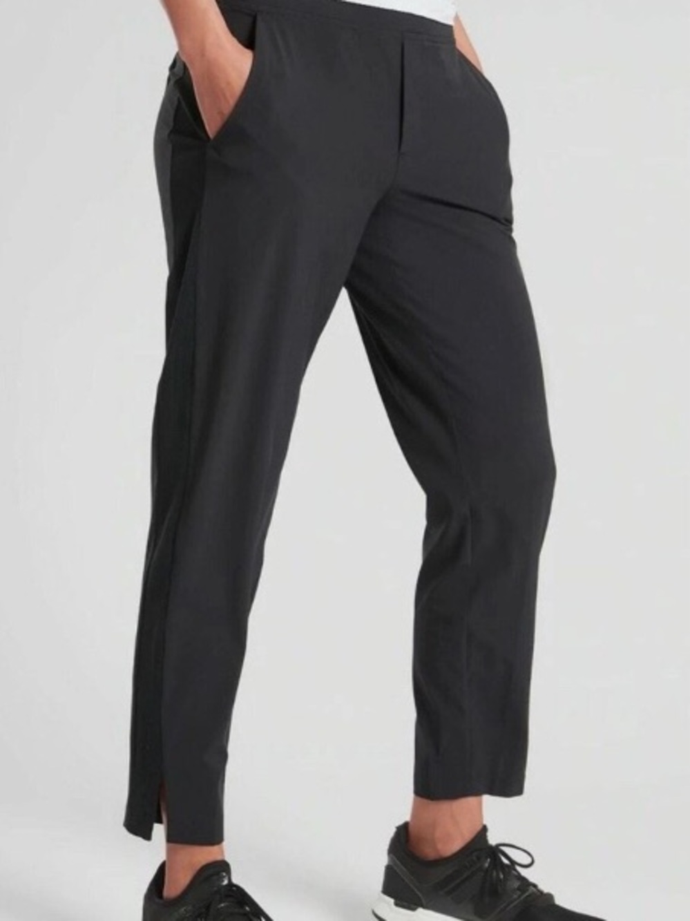 Athleta Black Ankle Brooklyn Pants Size 8 Tall